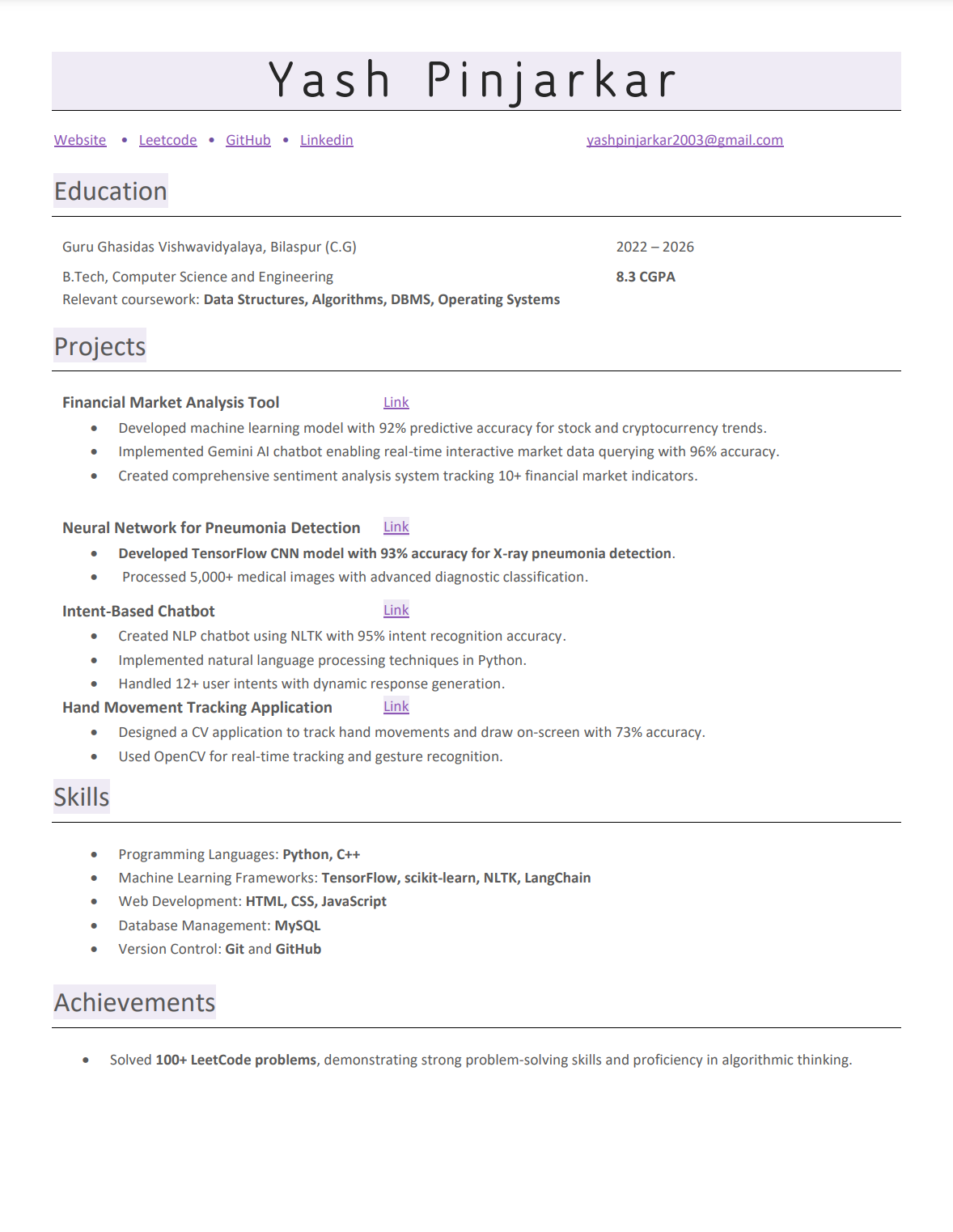 Resume Preview